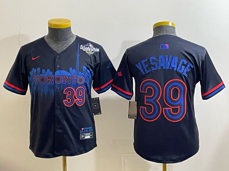 Youth 2025 Nike Toronto Blue Jays #39 Yesavage Blue Game MLB Jersey 07->youth mlb jersey->Youth Jersey